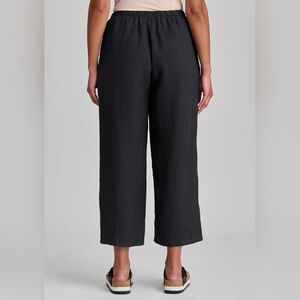 FLAX Linen Pants Black Sz S Excellent Condition Returns Accepted